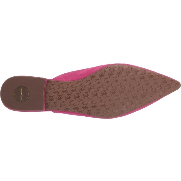 NWOT Ralph Lauren Women's Londyn Pink Suede‎ Mule Ballet - Picture 6 of 6